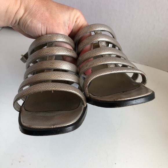 Gorg! YSL Yves Saint Laurent strappy block high heel shoes - Picture 10 of 16